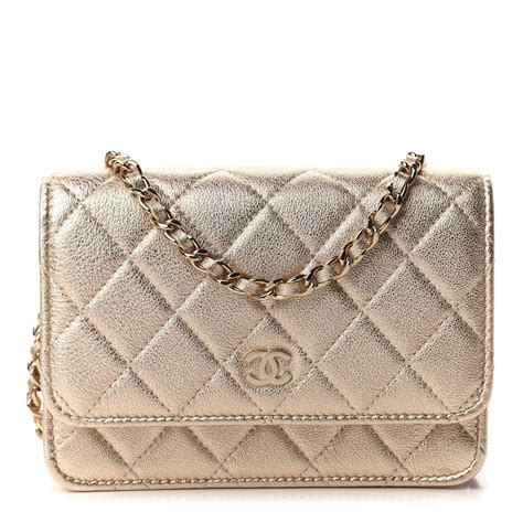 chanel quilted lambskin wallet chain replica|chanel wallet on chain classic.